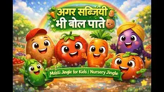 Agar Sabjiyan Bhi Bol Paate 🥔 | Masti Jingle for Kids | Nursery Jingle Hindi | Moral | Viral