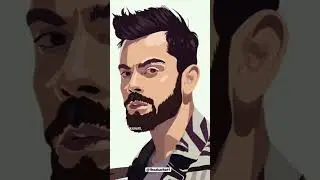Virat Kohli vector art #youtubeshorts #shorts #ytshorts