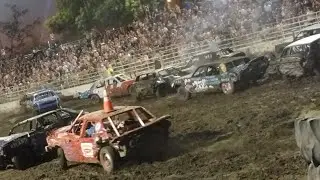 Yolo County Demolition Derby 2023 80s & Newer Heat #DemolitionDerby #SendIt #Crash