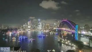 Crazy Boat Parade after New Years Eve fireworks, Sydney Harbour 1.01.25 - with music