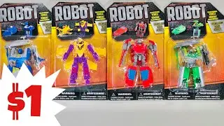 $1 Transforming Robots to TANKS, JET/PLANE, and CAR  | $1 Toy Reviews