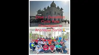 Cycle ride to #SriAnandpurSahib from #Chandigarh 170 km #DILSE #Cycling group support by #decathlon