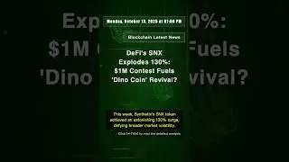 🧐👉 DeFi's SNX Explodes 130%: $1M Contest Fuels 'Dino Coin' Revival? #QixNewsCrypto