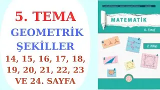 6.SINIF MATEMATİK DERS KİTABI MEB YAYINLARI 5. TEMA GEOMETRİK ŞEKİLLER