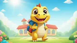 TV for Kids | Welcome to Little Dino School | Little Yellow Dinosaur Goes to School 🦖 Cute Kids Song