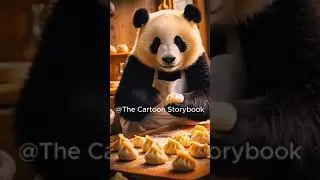 Cute poor Panda on working#panda  #ai #cartoon #funny #animation