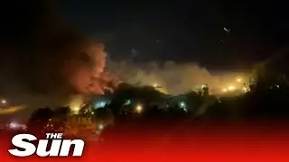 Massive fire erupts at Evin prison in Tehran as gunshots are heard