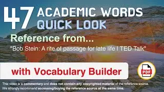 47 Academic Words Quick Look Ref from 