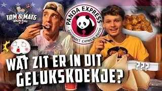 WIJ TESTEN PANDA EXPRESS FAST FOOD! 🐼🥠  | Tom & Mats in Amerika #11