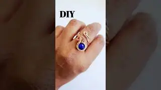 Quick and Easy beginner friendly wire wrap ring tutorial #ringsofinstagram #wirewrapping
