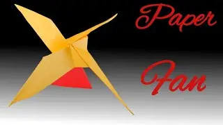 How to make to make paper fan | How to make paper toy easy | spinning propeller |triangular pyramid