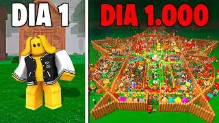 FUI DE NOOB A PRO EM 1.000 DIAS NA FLORESTA