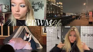 ❄️GRWM vlog: макияж со стразами, сцена из оперы Князь Игорь, гуляю, болтаю, наращиваю ресницы, и тд