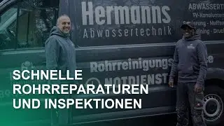 Schnelle Rohrreparatur & Inspektion &ndash; Hermanns Abwassertechnik 🚧💧