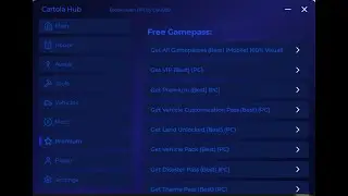 Script Brookhaven | Cartola HUB | Get All Gamepasses, Troll, Kill Player, Lag server and more...