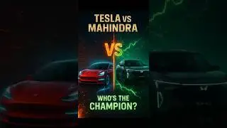 Tesla VS Mahindra Champion?? #chargeronwheels #driveelectric #electricvehicle