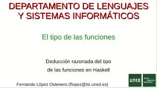 El tipo de las funciones en Haskell