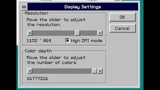 Vanadium OS: Display settings - Screen resolution