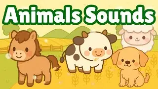 Learn Animal Sounds! 🐮🐶🐱 Gentle Learning for Kids | Little Mochi Co