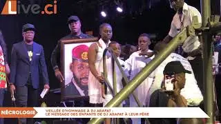 Veillée d’hommage à Dj Arafat: Le message des enfants de DJ Arafat à leur père