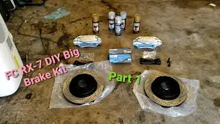 big brake kit for fc rx7 install part 1