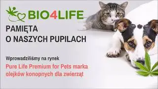 Olejki CBD PREMIUM dla zwierząt - sklep konopny bio4life.com.pl