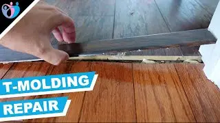 How to fix a t-molding? | quick floor transition strip repair