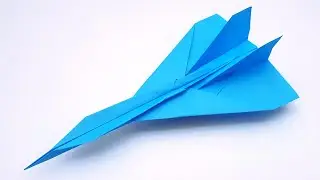 QUICK Paper Fighter Aircraft in 3 Minute | SUPER EASY Paper Fighter Jet That Flies 100+ Feet