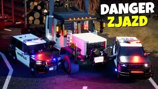 POLICJA vs ZŁODZIEJ DREWNA w WIELKIM KANIONIE *ZJAZD*🔥 | Brick Rigs