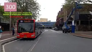 Lijn 300 Amsterdam Bijlmer - Haarlem NS (ritopname Schiphol Plaza - Hoofddorp NS)(Shaky Cam)