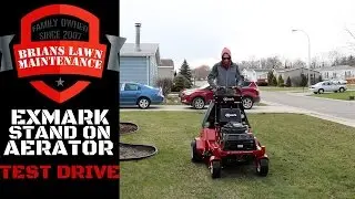 Exmark Stand On Aerator - First Aeration Test