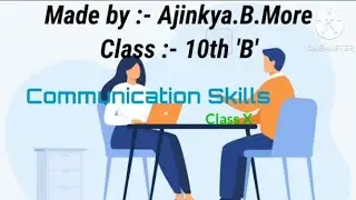 Communication Skills / Class 10th / Best Video / @smartstudywithaj6259