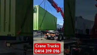 Container Solutions &ndash; Crane Truck Relocates Modified 20ft Workshop Container