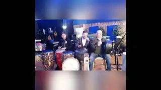 Latin Percussion with African Percussion and Bodhr&aacute;n.#percussion #shorts