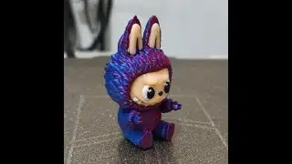 Live 3D Printing : 4&times; Labubu Keychains (150% Size!) 🧡✨ | Multi-Color Batch Print (Continue)