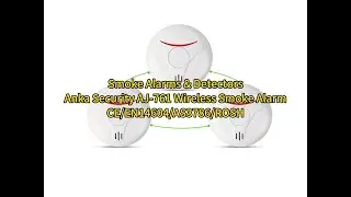 RF433mhz Wireless interlinked smoke alarm 10 years of battery life CE EN14604/ROSH listed