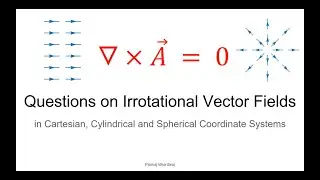 Questions on Irrotational Vector Fields in Cartesian, Cylindrical & Spherical Coordinate System PL25