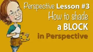 How to shade a block in 1-Point Perspective | Perspective Lesson #3