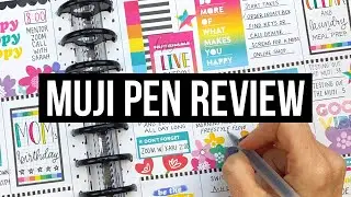 Muji Pen Review // Using Muji Gel Pens for the First Time // .38 and .5