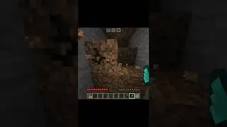 The animals inside the cave broke the grass and killed me ☠️#minecraft #shorts