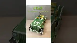DIY MINIATURE JEEP 3D PUZZEL #3dminiature #miniature #3dpuzzel #diy #3dpuzzle #jeep