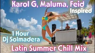 Latino Chill Mix Karol G, Maluma, Feid, Bad Bunny Inspired | EDM Mix 1H 🌊 DJ Solmadera