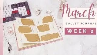 March week 2 Bullet Journal Setup 2021 | Kraft Paper | Plan With Me | Studio Karah
