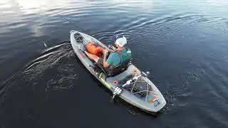 PacMotor - Up river Matlacha using wireless fishing pole joystick