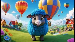 Baa Baa Blue Sheep&rsquo;s Balloon Ride | Fun Sheep Song for Kids | Balloon Adventure Rhyme