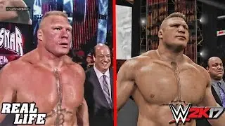 WWE 2K17 vs. Real Life - Brock Lesnar Entrance Comparison!