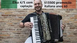 ACORDEÃO SCANDALLI ELKA 4/5 🇮🇹 POLIFÔNICO ANOS 60 | PROMOÇÃO R$15.500