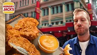 Trying Hungry Jack's FRIED CHICKEN BONELESS PIECES at the WORLD's BEST Hungry Jack's!