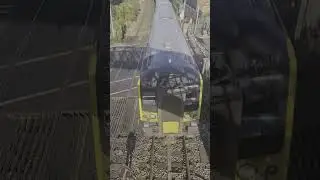 Uk train passes under bridge #travel