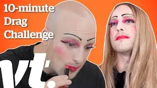 10-Minute Drag Queen Makeup Challenge | VT Challenges